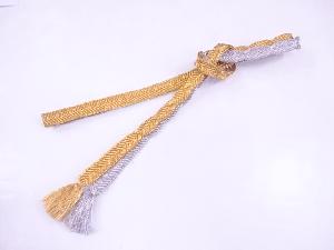 リサイクル　和装小物　帯締め　礼装用　金銀糸　正絹　手組　笹波組